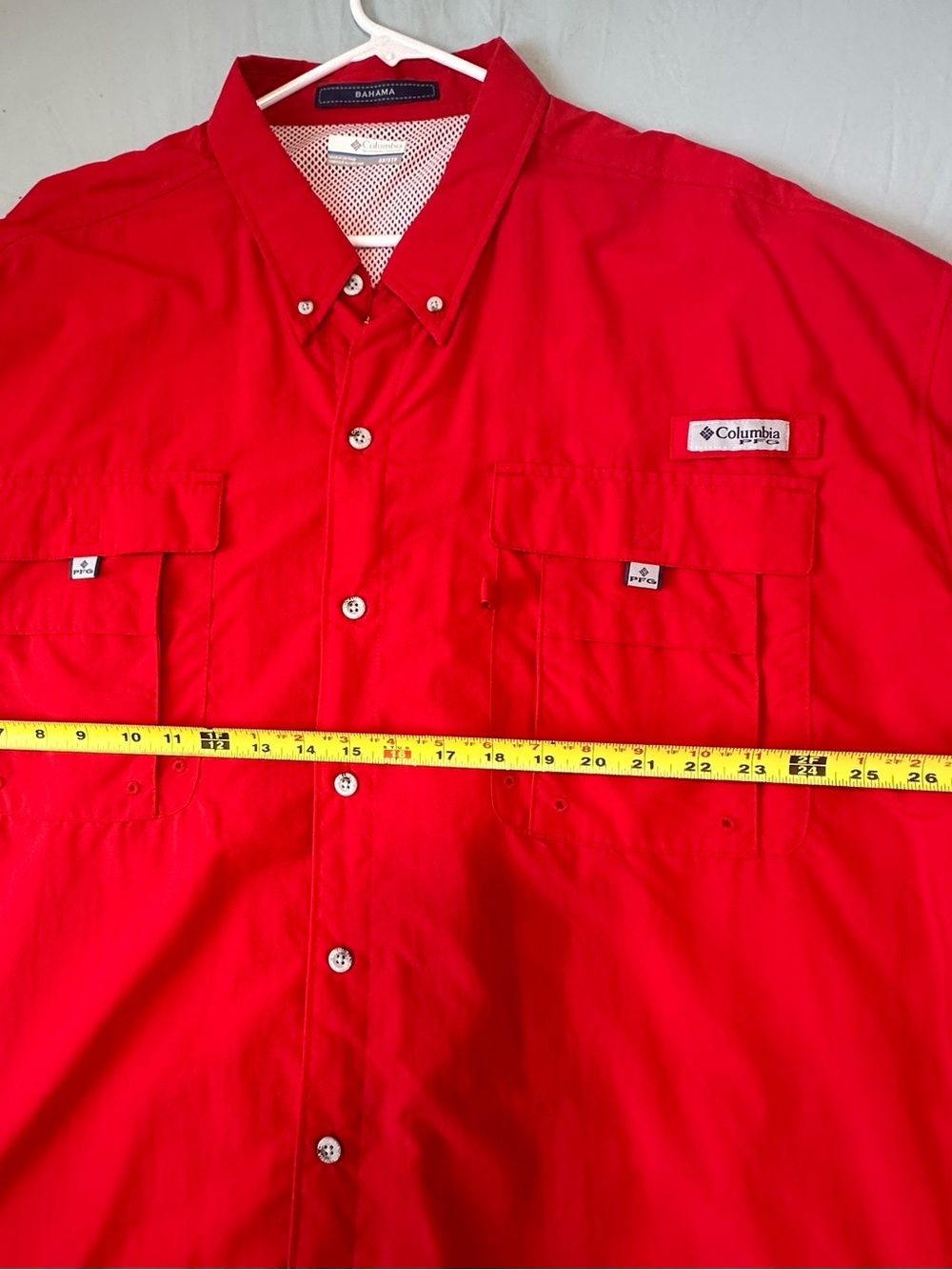 Columbia PFG Bahama Fishing Shirt – 3XL Long Sleeve Red - Picture 6 of 6